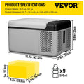 SucceBuy 9L 15L Car Refrigerator Portable Compressor Fridge Freezer Cooler DC 110-240V AC for RV Travelling Camping Fishing