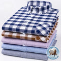 Spring and Autumn Men's Pure Cotton Long sleeved Shirts | SAMAG
