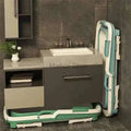 Tub Bathtubs Adult Folding bathtub Household Foaming hot Simple Adult Bathing Tub Full Body Sweat Portable Steam Bathing Basin