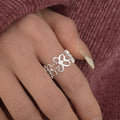 VENTFILLE 925 Sterling Silver Bow Tie Open Finger Ring For Women Gift Cute Design Fashion Jewelry Gift Wholesale