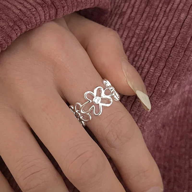 VENTFILLE 925 Sterling Silver Bow Tie Open Finger Ring For Women Gift Cute Design Fashion Jewelry Gift Wholesale