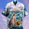 God Jesus Mary Hawaiian Shirts For Men's Crucified | SAMAG