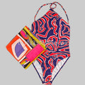 Women's Scarf Swimsuits with Letter Signature Logo Lady | SAMAG