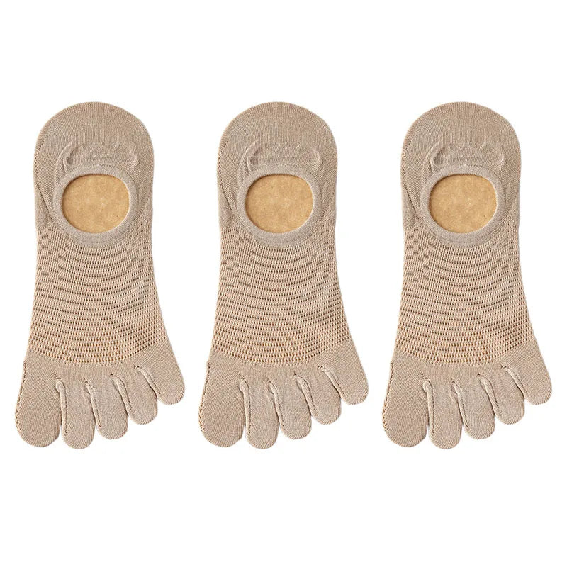 3 Pairs/lot Men's Socks Breathable Sweat Novelty Toe | SAMAG