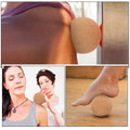 2Pcs Yoga Fascia Ball Cork Massage Ball Small Muscle Roller Fitness Massage Tool Neck Back Relaxation Trigger Point Therapy