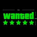 WANTED Motorcycle Sticker Vinyl Waterproof Decal Adaptable Motorcycle / Body / Helmet Motorcycle Decoration Accessories