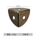 12pcs Round corner triple cornered metal corner protection edge hardware wooden box right-angle corner protection edge
