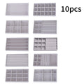 1 Set, (Including 8PCS) Flocking Jewelry Box Jewelry Tray