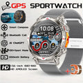 2026 New Outdoor GPS Sports Smartwatches Men Compass 10ATM Waterproof 24/7 Health Monitoring Chat GPT Bluetooth Call Smart Watch