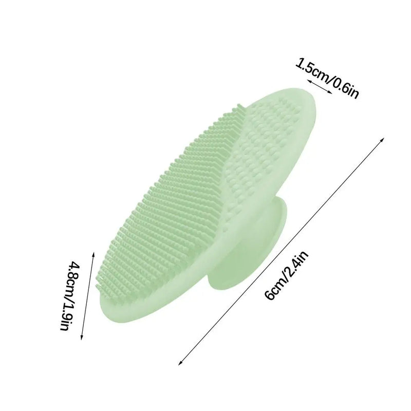 Baby Bath Brush Silicone Baby Hair Scrubber Scalp Massager and Brush Comb Bath Scrubber for Washing Hair and Dry Skin Relief