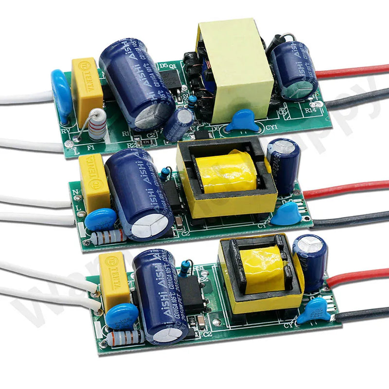 LED Driver 220V LED Power Supply 1-3W 4-7W 8-12W 15W 18W 24W 25W 30W 36W 300mA with Built-In Transformer Module LED Driver Board