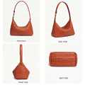 Woven Shoulder Bag for Women Purses Handbag Hobo Bags Vegan Leather Crossbody Purse Woven Underarm Shoulder Retro Tote Bag