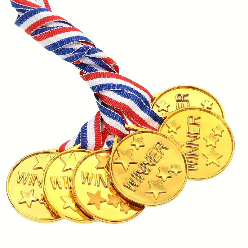 Plastic Gold Winner Award Golden Medals Kids Birthday | SAMAG