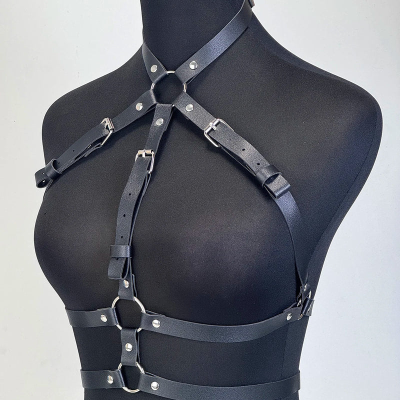 Women Fashion Punk Harness Belts Harajuku Chest Harness corsett Belt Suspenders for Women Waist Belt Gothic Clothing Accessories