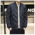 Men's Baseball Collar Mountaineering Down Jacket New Lightweight Gray Duck Down Jacket Men Warm Parkas Winter Cotton-padded Coat