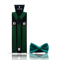 Fashion Mens Suspender Bow Tie Set Man Shirt Pants Dress Women Wedding Party Solid Color Suspender Suit Skirt With Braces Straps