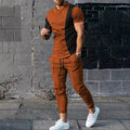 New men's basketball sports suit jogging set 3D printed Qeen summer retro casual short sleeved T - shirt+pants 2 | SAMAG