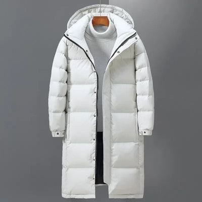 New Winter Men Long Puffer Jackets Hooded Casual Duck | SAMAG