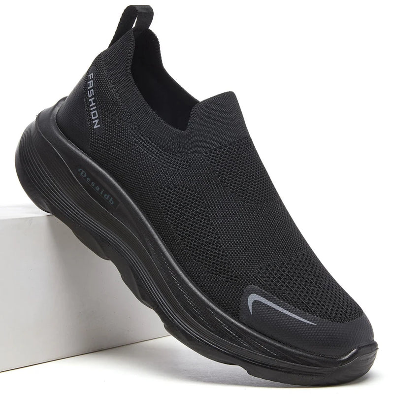 Desai Men's 2026 Slip-on Sneakers Knitted Sock Shoes Breathable Comfortable Sporty Walking Shoes for Daily Commute
