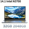 Intel N3700 14.1 Inch Ultra Slim Laptop 16GB RAM 2TB SSD 1920x1080 Gaming Notebook for Office Study 4K Video Pro