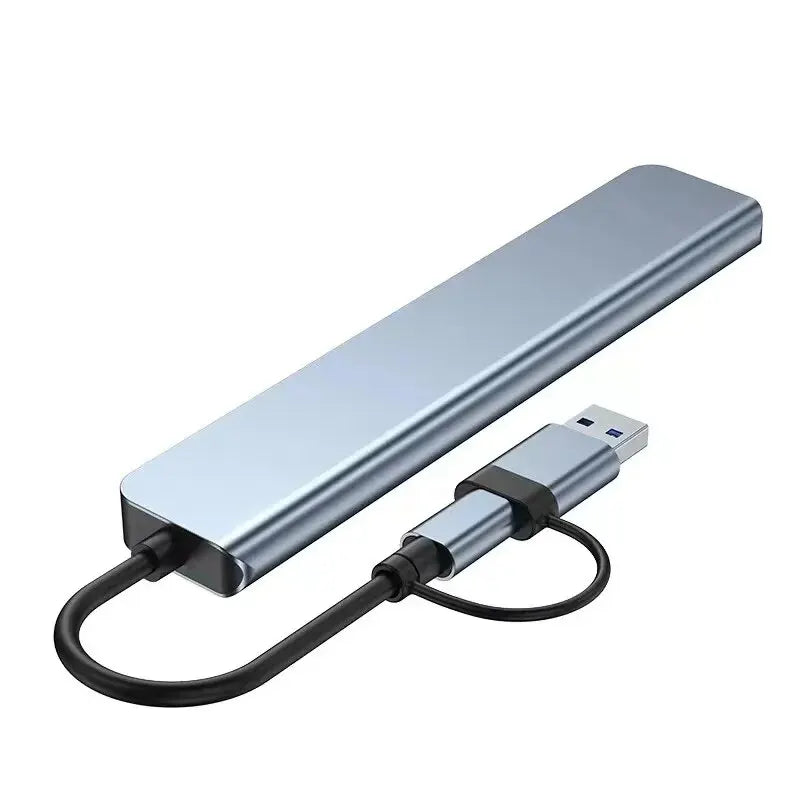 8 in 2 USB-C HUB USB Splitter USB Extender with 4 USB Port 1 USBC Port TF/SD Card Reader Audio Output Compatible with MacBook