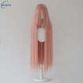 Very High Quality 600g 68 Colors 40 Inch 100cm Long Straight Cosplay Wig With Bangs Heat Resistant Hair Anime Wigs + Wig Cap