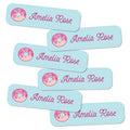 132 Personalized Name Stickers for Kids, Custom Waterproof Name Labels for Bottles, Lunch Boxes, School Supplies