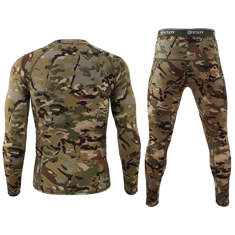 Winter Top Quality New Thermal Underwear Men Underwear Sets Compression Fleece Sweat Quick Drying Thermo Underwear Men Clothing