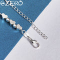 ALIZERO 18K Gold Bracelet 925 Sterling Silver Heart Beads Box Chain Bracelet For Women Fashion Charms Jewelry Wedding Gift