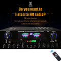 HiFi Digital Bluetooth Amplifiers Dynamic Screen Stereo Sound AMP For Home Car Meeting Karaoke Cinema 608 628 999 BT Max 4000W