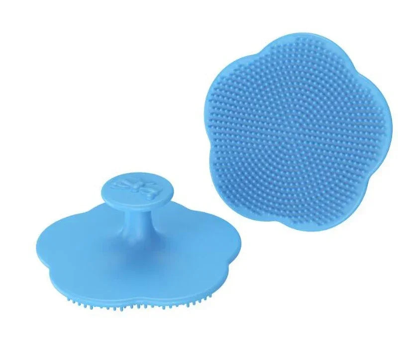 Baby Bath Brush with Newborn Shampoo Brush, Face Brush and Massage Brush for Cleaning and Massage 3Colors