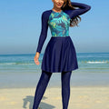 Amazon Women Long Sleeve Beach Two Piece Swim Set Modest | SAMAG