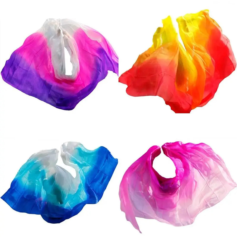Belly Dance Veils Light Texture Gradient Color Veil Shawls 250cmx120cm Latin Belly Dance Shawls Costumes Accessories