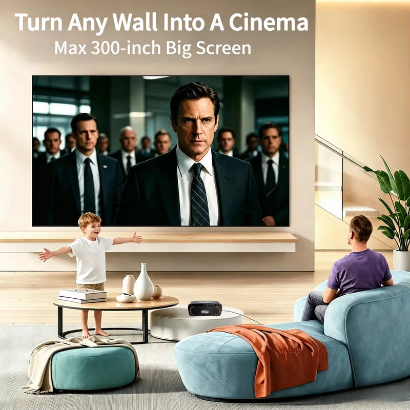 4200 ANSI 4K UHD Projector Native 1080P Android 14 Google TV Beamer 2.4G+5G WiFi6 TOF Auto Focus Dual Speaker Home Theater 2026