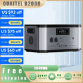 OUKITEL B2000 Expansion Battery 2048Wh LiFePO4 Extra Battery Pack for BP2000 BP2000 Pro, 3500+ Cycles, 100W USB-C, DC Output, Home Backup RV Camping
