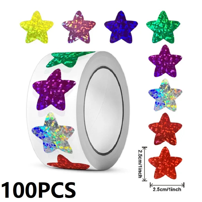 100-500PCS Thank You Stickers New Rolling Merci Stickers for Business Packaging Home Made Love Heart Shaped Sticker