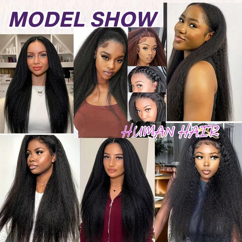 Raw Human Hair Bundles Kinky Straight Brazilian 3 4 Bundles 28 30 Inch Virgin Hair Extension For Women Coarse Yaki Weave Bundles