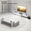 ULTIMEA 350W 7.1ch Virtual Surround Soundbar, Home Theater TV Sound Bar with Subwoofer&4 Surround Speakers, Smart App Control