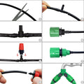 148pcs/set Automatic Watering Drip Irrigation Sprinkler Kit For Garden And Yard Cooling, Dust Removal And Irrigation System