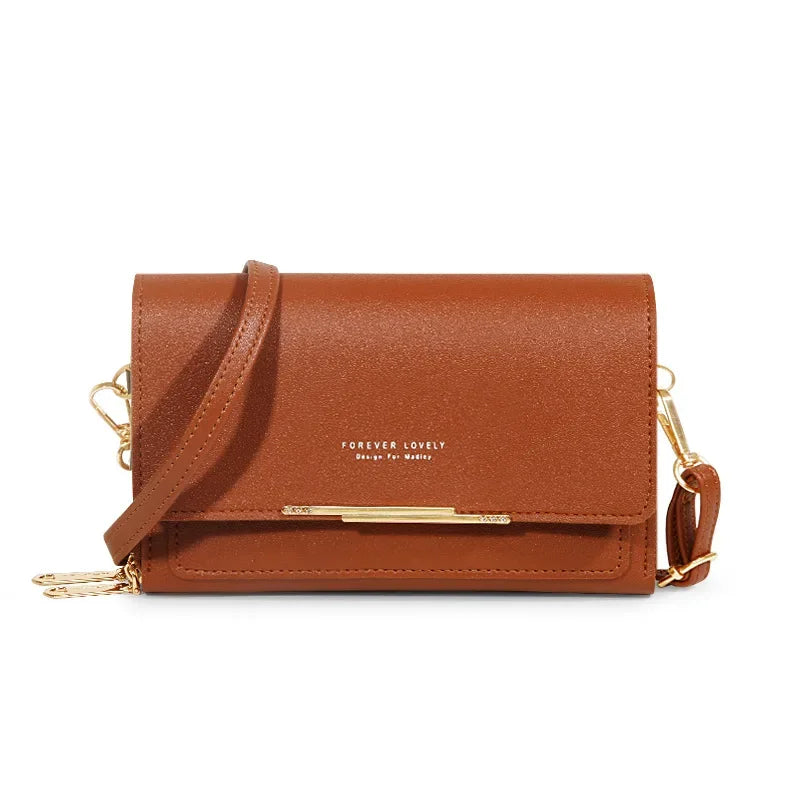 New Women Pu Leather Handbags Female Multifunctional Large Capacity Shoulder Bags Fashion Crossbody Bags For Ladies Phone Purse