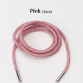 Colorful Shiny Shoestrings Sneakers Luxury Crystal Rhinestone Rainbow Diamond Shoelaces Round Clothes Bags Belt Shoe Accessories