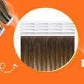 Full Shine Clip in Hair Extensions Human Hair Clip Balayage 7pcs 120g Double Weft Hair Extensions Human Hair For Woman