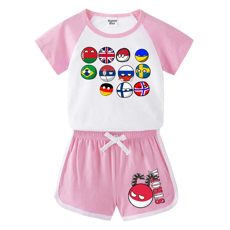 Countryball Polandballs Clothes for Summer Toddler Girls | SAMAG