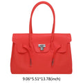 Korean PVC Waterproof Beach Shoulder Bag 2026 Summer Y2K Candy Color Jelly Bags Trendy Dopamine Fashion Tote Underarm Handbag
