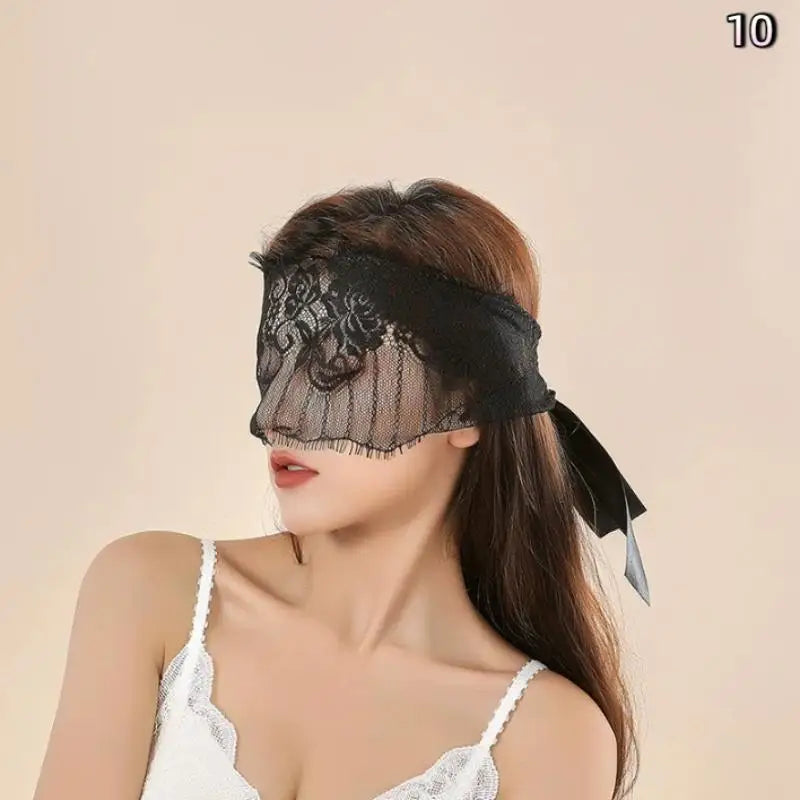 Lace Eye Mask Lady Blindfolds Hollow Lace Masquerade Sexy Face Mask Cosplay Prom Party Props Adult Games