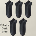 5 Pairs Spring Summer Thin Men's Bamboo Fiber Socks Short | SAMAG