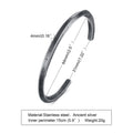 Vnox Vintage Stainless Steel Bangle for Men Women Mobius Twisted Cuff Bracelet Unisex Casual Pulseira - Visuel 16 | SAMAG