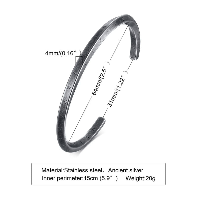 Vnox Vintage Stainless Steel Bangle for Men Women Mobius Twisted Cuff Bracelet Unisex Casual Pulseira - Visuel 16 | SAMAG