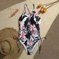 Printed Flower Tankini Set Girl Swimwear Adjustable Strap | SAMAG