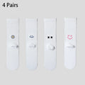 4 Pairs Men's Cotton Work Socks Long Running Breathable | SAMAG